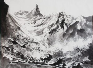 12、槍ヶ岳遠望_42×55