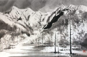 14，霧氷上高地_45×60