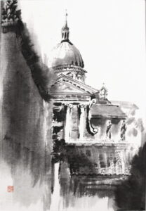 18、陽光さす聖母教会_34×47