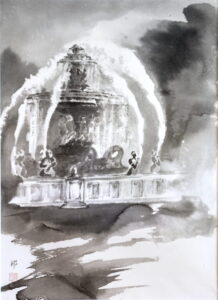 19、コンコルド広場噴水_39×53