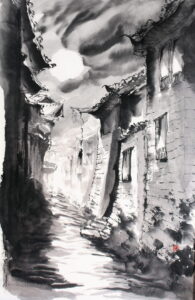 3，麗江月下_57×86_2007年